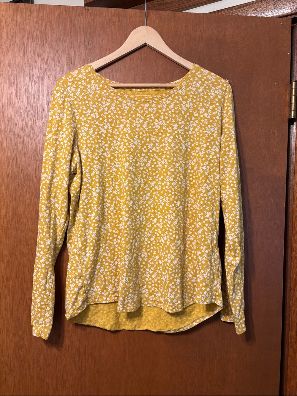 Sonoma Yellow Floral Long-Sleeve Tee